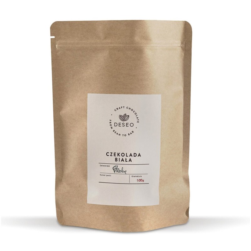 Dropsy czekoladowe biała czekolada DESEO / 500 g