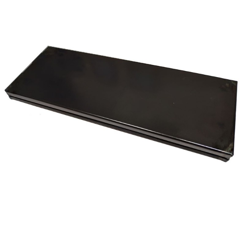 Blacha do pizzy ze stali niebieskiej Emili Teglie 60x20x2cm