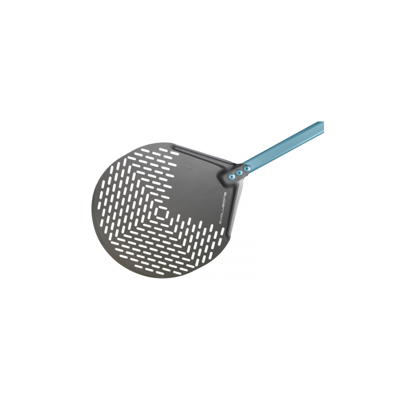 Gi.Metal Łopata do pizzy perforowana Evoluzione okrągła 33cm/ dł. rączki 30 cm