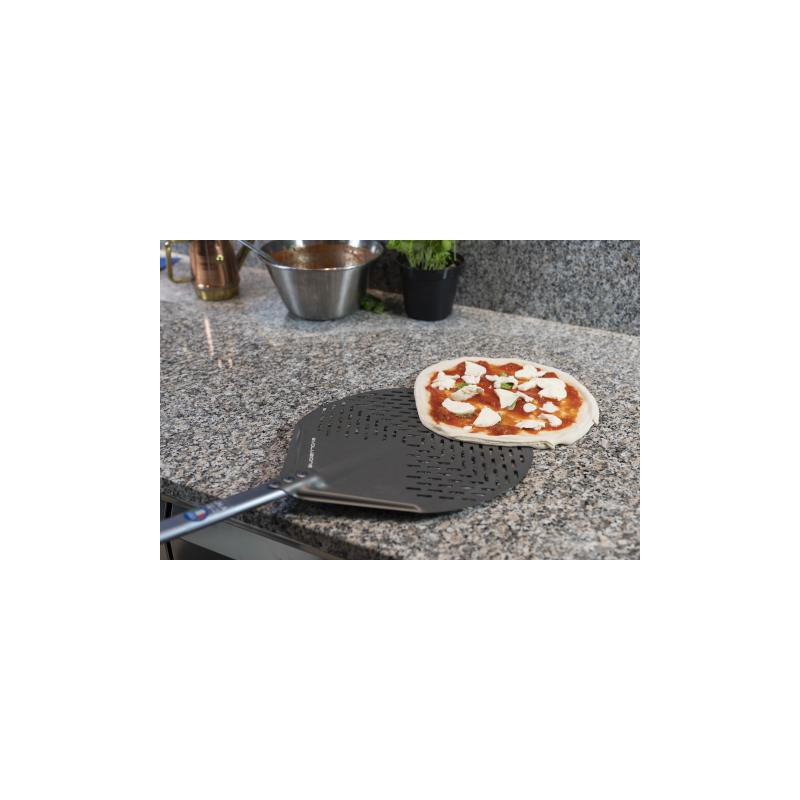 Gi.Metal Łopata do pizzy perforowana Evoluzione okrągła 33cm/ dł. rączki 30 cm