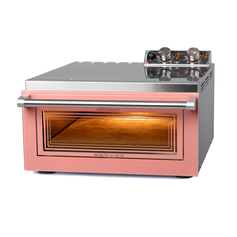 Piec do pizzy Macte Voyager TWIN - Różowy