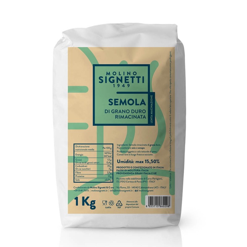 Semola Rimacinata Molino Signetti - 1kg