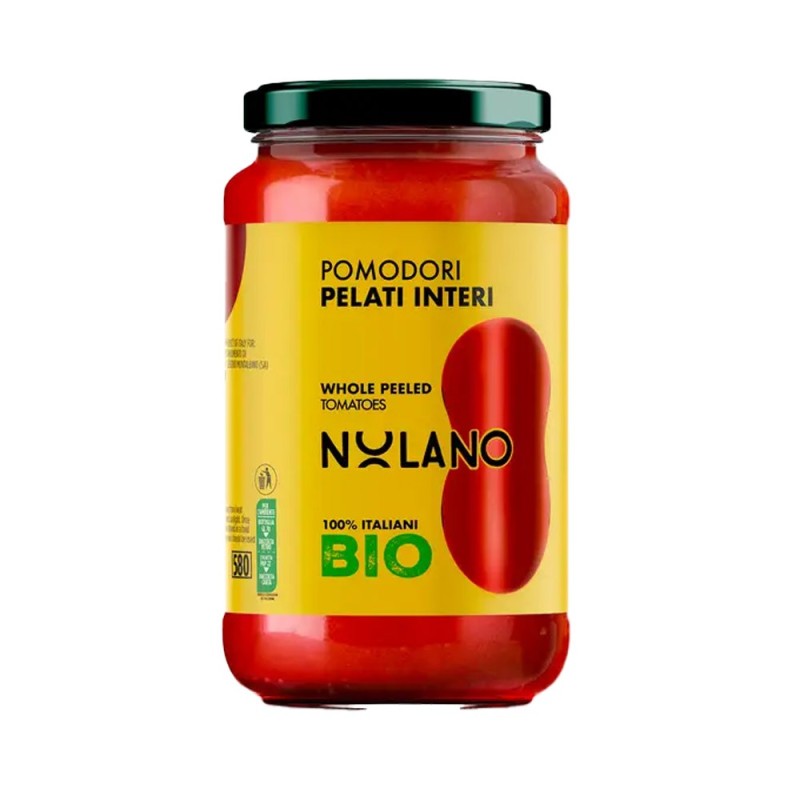 Pomidory San Marzano BIO Nolano Pelati z bazylią w słoiku 550g