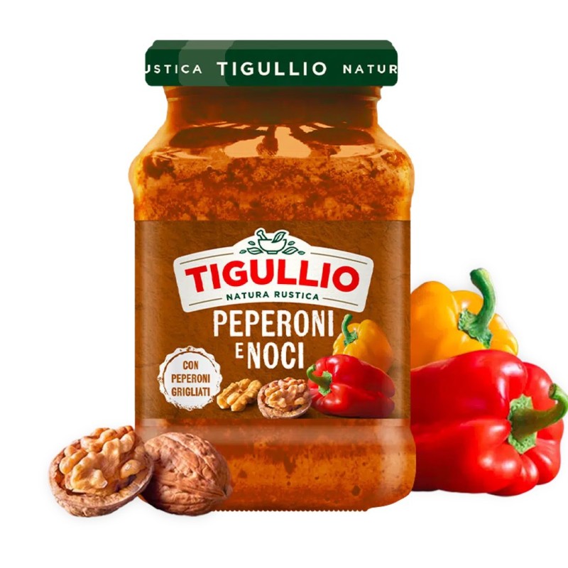 Pesto z grillowanej papryki i orzechów włoskich Tigullio 185 g