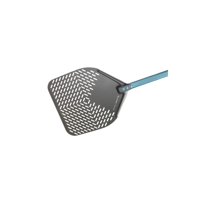 Gi.Metal Łopata do pizzy perforowana Evoluzione 33cm/dł.rączki 120 cm