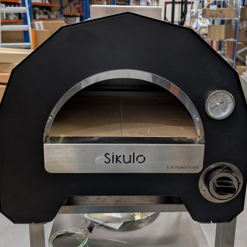 Edil Forni Sikulo - piec opalany gazem - czarny - oferta Outlet