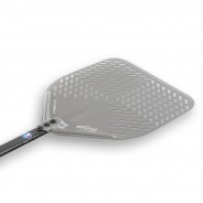Gi.Metal Łopata do pizzy perforowana Linea Carbon 33cm/60 cm rączka