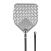 Gi.Metal Łopata do pizzy perforowana Linea Carbon 33cm/120 cm rączka